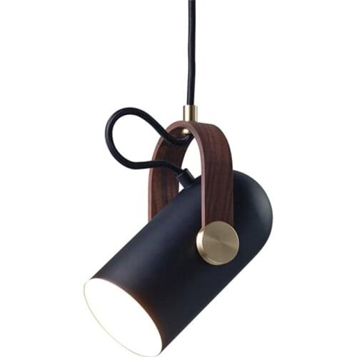 Nordic Bedroom Black Long-line Pendant Lights Modern Restaurant Store Bar Study Room Designer Hanging Pendant Lamps Fixtures