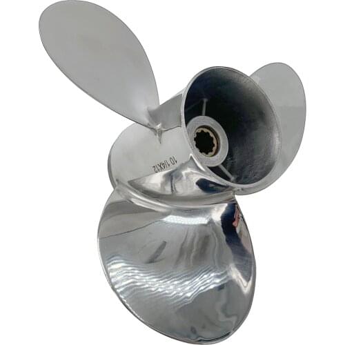 Propeller 10 1/4x12 for Suzuki DF25-30 4 Stroke 3 Blades Stainless Steel Prop SS 10 Tooth RH OEM NO: 99105-00600-12P 10.25x12