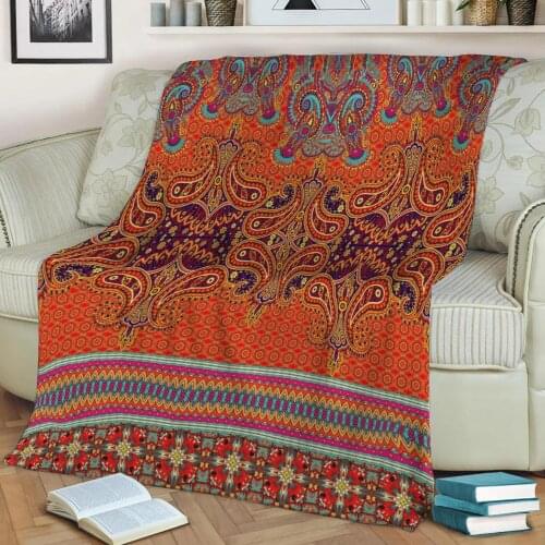 Bohemian Luxury Bedding Set 3D Printed Shabal Blankets Are Soft Warm And Washable And Throw On The Sofa For Home Decora