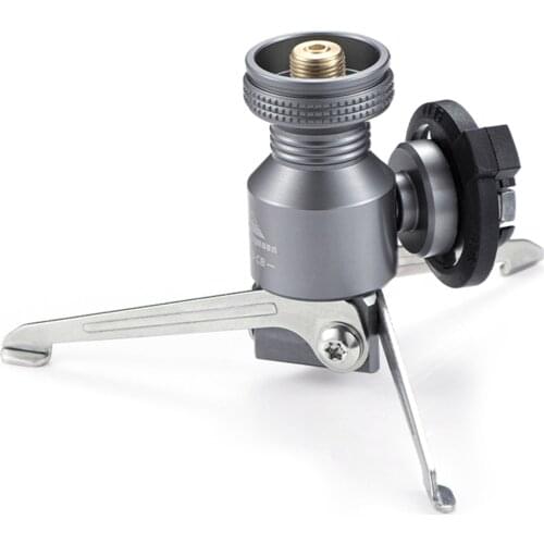 Tripod Butane Canister Adapter Collapsible Gas Stove Connector Gas Lamp Tank Stand Connector Camping Stove Accesories Adaptor