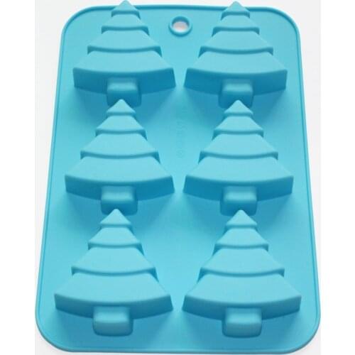 Christmas Trees Pine Chocolate CupCake Soap Muffine Silicone Mold