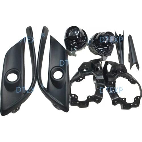 LED Fog Light Replacement for mazda3 Fog Lamp Cover Kit Chrome or black For Axela 2017-2019 with light support Warning Lights