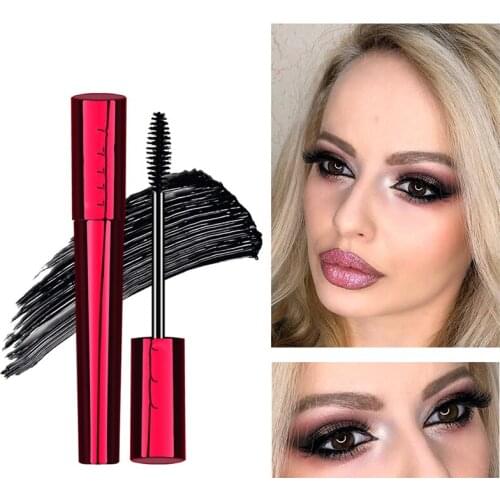 4D Brush Head Quick Dry Waterproof Mascara Curling Mascara No Blooming Lenthening Curling Eyelashes Eye Beauty Cosmetics
