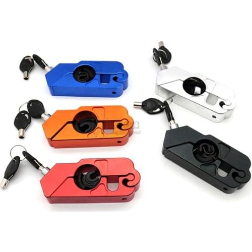 CNC Motorcycle handlebar lock Brake lever Throttle Grip Security Lock Dirt bike Scooter handle safety Lock anti Theft Protection