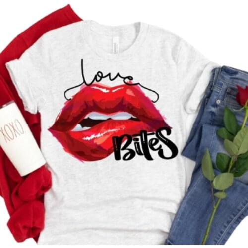 Women T-shirt Casual Ladies Basic O-collar Short Sleeved Women T-shirt Lipstick Print Harajuku Top Girl,Drop Ship