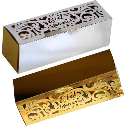 10pcs Eid Mubarak Box Ramadan Kareem Favor Gift Boxes DIY Candy Box Islamic Muslim Festival Happy al-Fitr Eid Party Supplies