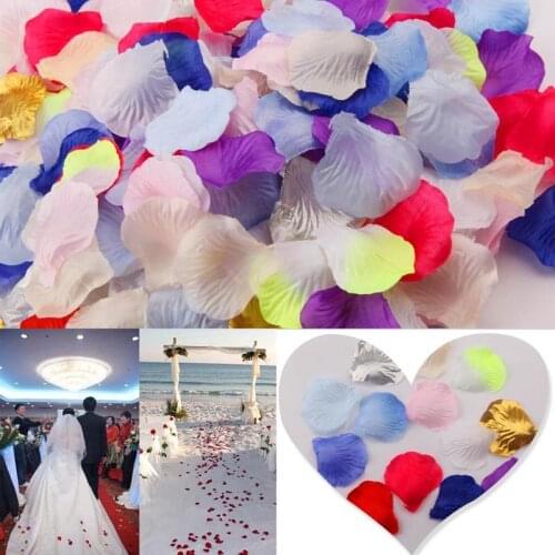 1000/3000pcs False Rose Petals Flower Silk Petal Artificial Petals For Wedding Decoration Party Event Rose Flower Petals 6z