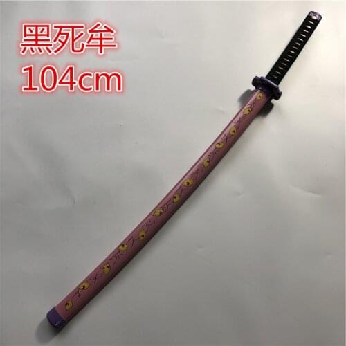 104cm Anime Demon Slayer:Kimetsu No Yaiba sword Kokushibou Tsugikuni Michikatsu Knife wood cosplay Props Swords Weapon
