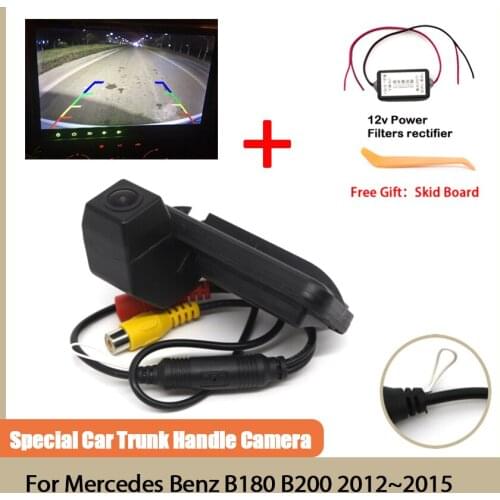 Trunk Handle Camera CCD Full HD Night Vision Backup Reverse Camera Waterproof For Mercedes Benz B180 B200 2012 2013 2014 2015