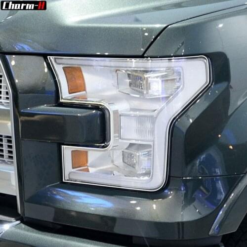 2 Pcs Car Headlight Protective Film Protection Transparent TPU Decal Sticker for Ford F150 2015-2020 Raptor SVT Accessories