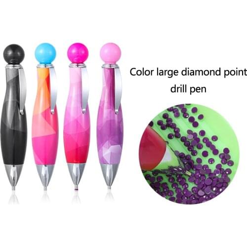 2020 Bowling Shape Diamond Painting Pen Crafts Sewing Cute Diamond Point Drill Pen Embroidery Painting Cross Stitch Accessories