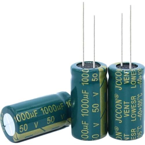 50v1000uf Jccon Aluminum Electrolytic Capacitor Volume 13x25 Switching Power
