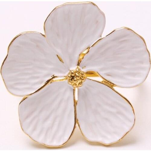 6pcs/lot Wedding simple plum napkin napkin 5 petals lucky flower napkin ring napkin ring