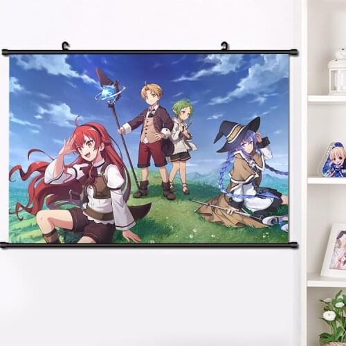 Anime Mushoku Tensei: Isekai Ittara Honki Dasu Rudeus Greyrat Manga Wall Scroll Poster HD Print Home Decor Collection 40x60cm