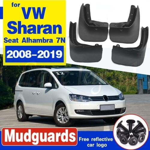 Car Mudflap for VW Sharan Seat Alhambra 7N MK2 2008~2019 Fender Mud Guard Splash Flap Mudguards Accessories 2012 2013 2014 2015