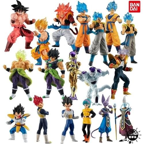 Bandai Anime Gacha HG Dragon Ball Super 1 Goku Broly 2 God of Destruction 3 Vegeta 4 Gokit Frieza Decoration Hand-made Gift