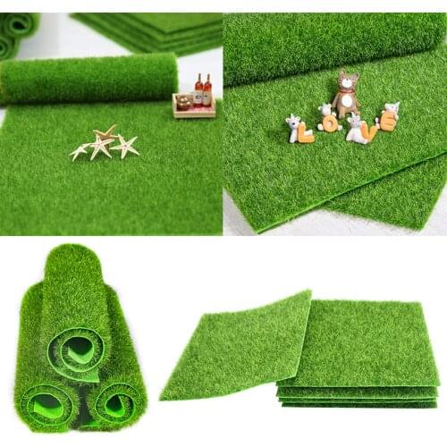 Artificial Moss Turf Lawns Green Plants DIY Micro Landscape Decoration Fake Grass Lawn for Home Mini Garden Floor Accessories