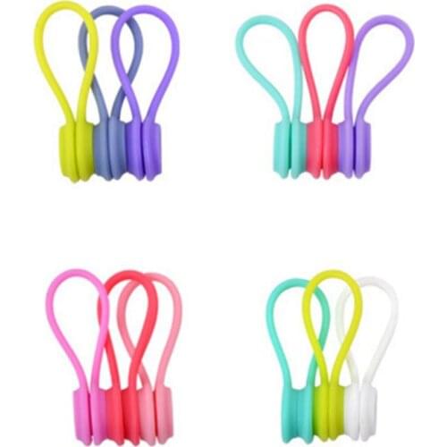 Magnetic Headphone Earphone Cord Winder Wrap Organizer Cable Ties Holder dropshipping Headphone Earphone Cord Winder Wrap