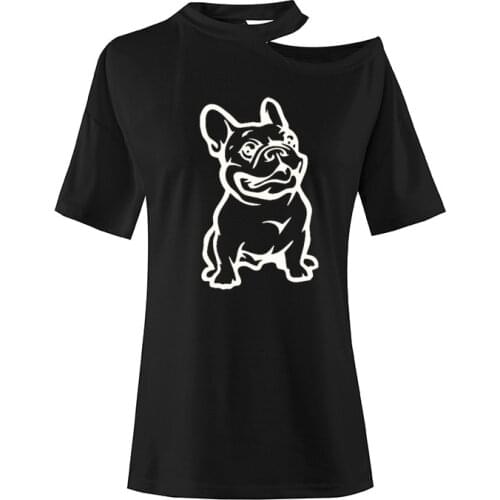 New Summer French Bulldog T Shirt Women Cotton Short Sleeve Girls Blusas Lovely Dog T-Shirt Fashion Tee Top Harajuku Streetwear