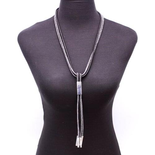 2021 New Pendant Necklaces For Women Ethnic Clothes Accessories Gothic Long Necklace Tassel Tiny Clavicle Necklaces Jewelry Gift