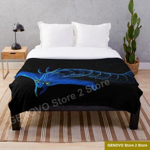 Subnautica Ghost Leviathan Throw Blanket Super Soft Printing Family Car and Sofa Bed throws Summer Office Quilts