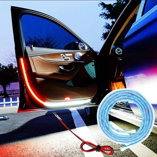 Car Door Opening Warning LED Lights Welcome Decor Lamp Strips Anti Rear-end Collision Safety Universal auto accessories