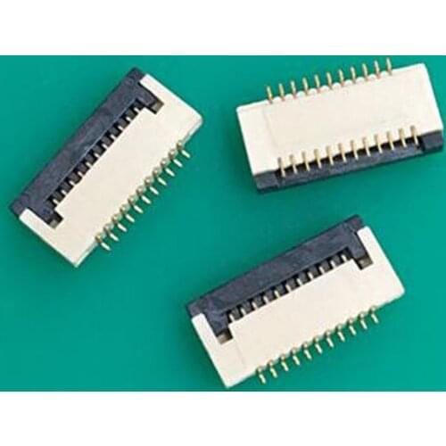 LCD Screen Socket Connector 0.3 Pitch 17-pin Double-row Needle Clamshell FPC Connector