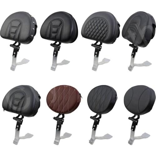 Motorcycle Adjustable Plug-In Driver Rider Backrest Pad Kit Fit For Can-Am Spyder RT 2008-2017 08 09 10 11 12 13 14 15 16 17