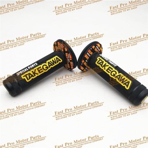 Handle Grip TAKEGAWA Motorcycle High Quality Universal Dirt Pit Bike Motocross 7/8" Handlebar Hand Grips Special parts YELLOW