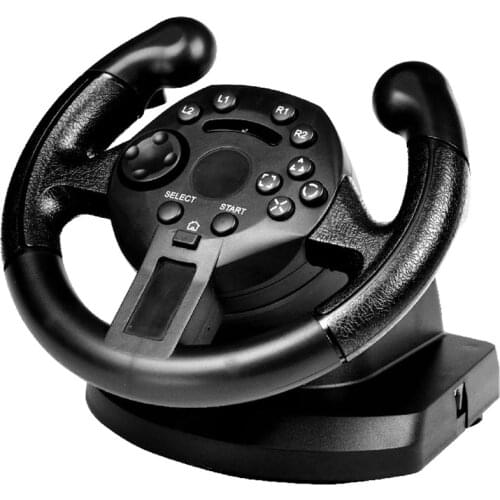 Racing Steering Wheel Driving Racing Game Handle Joysticks Pad Steering Wheel Vibration for Computer PlayStation 3
