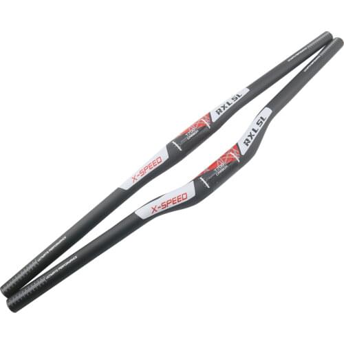 RXL SL Bicycle Handlebar Mtb 31.8mm Mountain Bike Handlebar Carbon Mtb 3K Matte Red 680/700/720/740/760mm Flat/Riser Bars