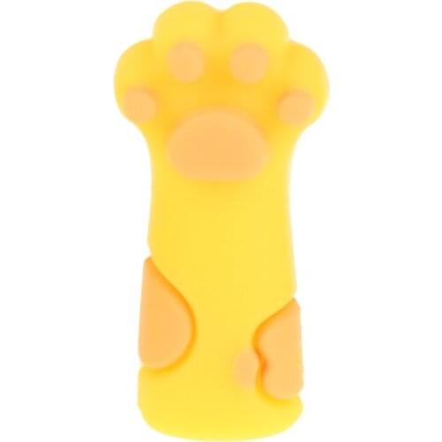 Nail Nipper Tweezers Cuticle Scissors Protective Sleeve Cat Paw Shape Silicone Manicure Pedicure Tool Protector Case Cover