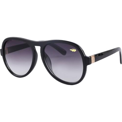 Krokodil Brand Retro Round Frame Sunglasses High Quality Trendy Eyewear Steampunk Polarized Female Sun Glasses For Shade 86081