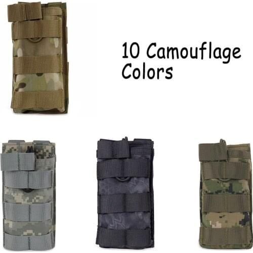 ActionUnion Tactical Magazine Pouch 1000D Nylon Single M4 Molle Camo Fast Mag Pouches Clip Bag Military Airsoft Army Hunting