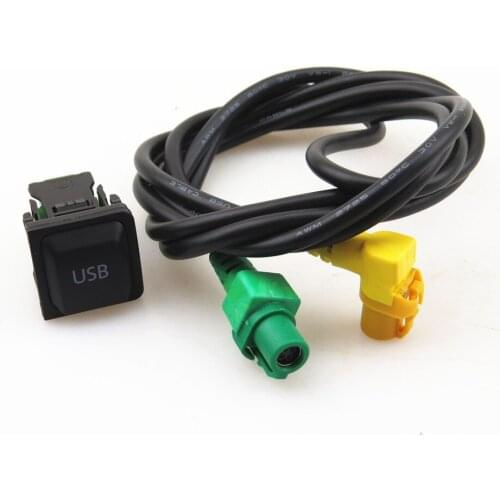 Zeroclearance 5KD-035-726-A USB Switch Connector Cable Adapter For VW Golf MK6 Je.tta MK5 Scirocco 5KD 035 726 A 5KD035726A
