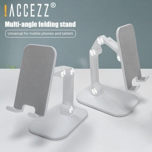 !ACCEZZ Mobile Phone Holder Folding Stand For iPhone 11 Huawei Samsung Xiaomi Adjustable Desktop Portable Holder Support Tablet
