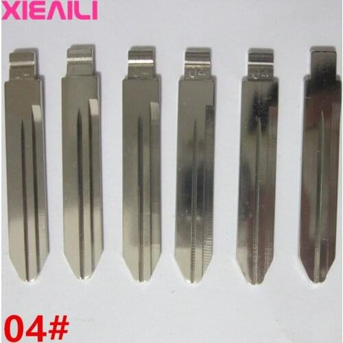 XIEAILI 50Pcs/lot 04# Metal Blank Uncut Flip KD Remote Key Blade For Chrysler 300C S172