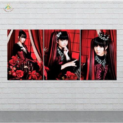 Japanese Cute Girl Wall Art Canvas Painting Posters and Prints Art Print Decorative Poster Picture Decoration Home 3 Pieces