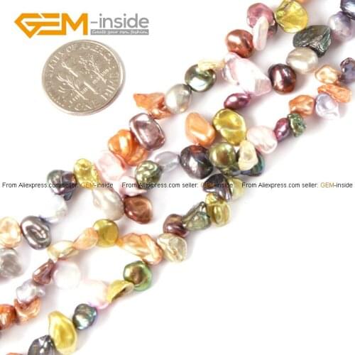 6x8mm Freeform Gravel Assortment Chips Pearl Beads Lots Mixed Beads For Jewelry Making Bracelet 15 inch DIY Gem-inside