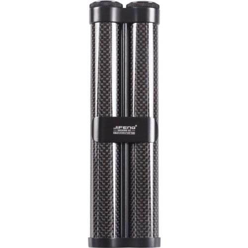 CIGARISM Genuine Carbon Fiber Aluminum Alloy Cigar Moisturizing Tube Case (2/3-Count)