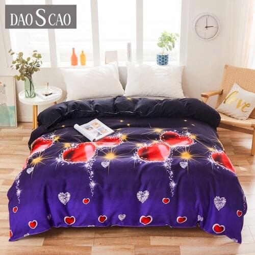 New Product 1pc 100%Polyester Pastoral Style Flowers Colorful Printed Duvet Cover Small Extra Large(pillowcases need order)