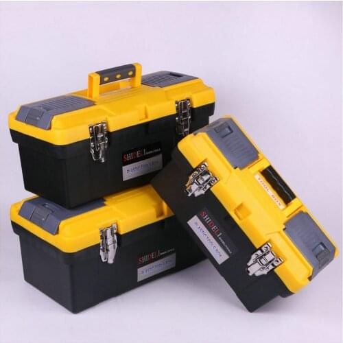 14-17- 20 Inch Suitcase Tool Box Complete Toolbox Organizer Waterproof Hand Tools Professional ABS Plastic Storage For Home Car
