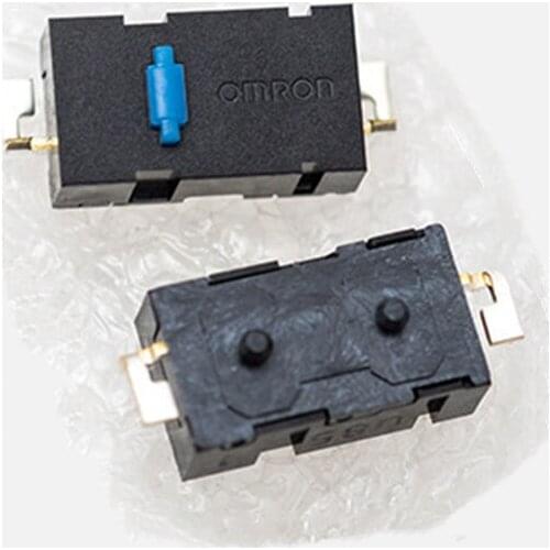 2PCs Original Omron Mouse Micro Switch Mouse Button Blue Dot Side Button for Anywhere for MX Logitech M905 G502 ZIP