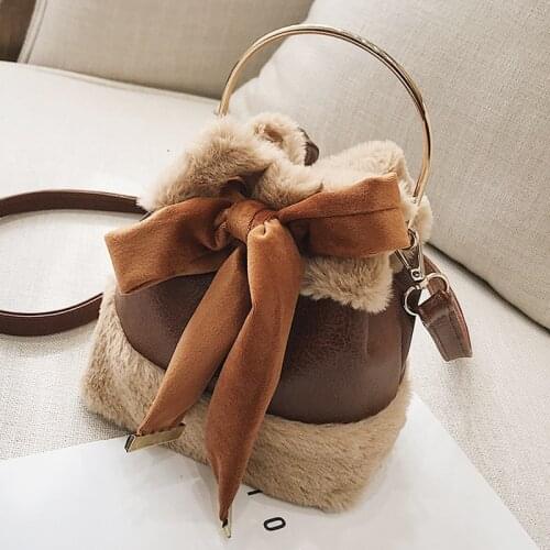 2021 new fashion bow Bucket Bag