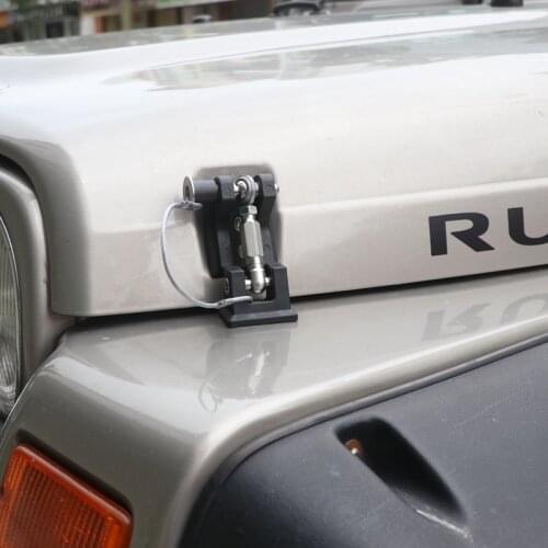 Aluminum Alloy Hood Latches Locking Catch Buckle Exterior Trim Fit for Jeep Wrangler JT 1997-2006 Car Accessories