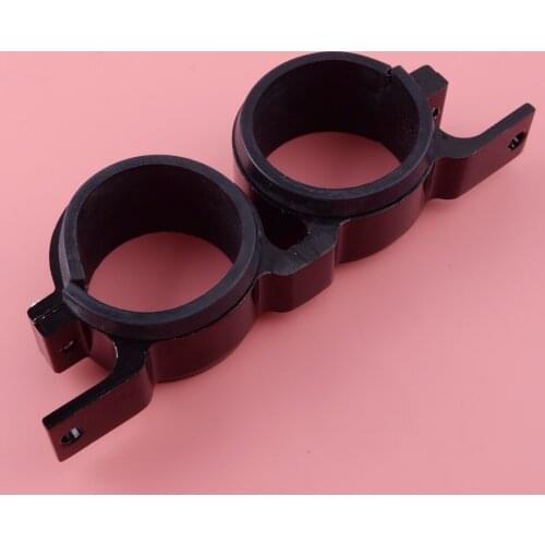 Car Dual Fuel Filter Pump Bracket Mount Clamp Cradle with Rubber Slip Accessories Fit for the 60mm Motorsport Black Aluminum