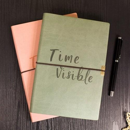 A5 Bandage Dot Matrix Notepad Handbook Simple Literary Office Diary School Bullet Notebook Kawaii Agenda Pu Cover Stationery