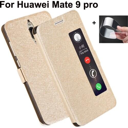 For Huawei Mate 9 pro case phone cover View Window PU Leather shell Mate9pro Flip case for Huawei Mate9 pro back cover case