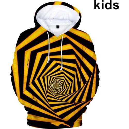 3 To 14 kids hoodies 3D Colorful Tie Dye hoodie sweatshirt boys girls Magic Swirl Pattern Jacket coat children clothes