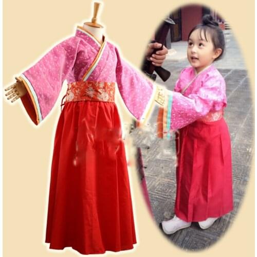 Childhood Mi Yue Pink Costume 2015 TV Play Legend of Mi Yue - Ancient Qin Empress Xuan Gorgeous Stage Costume for little girl